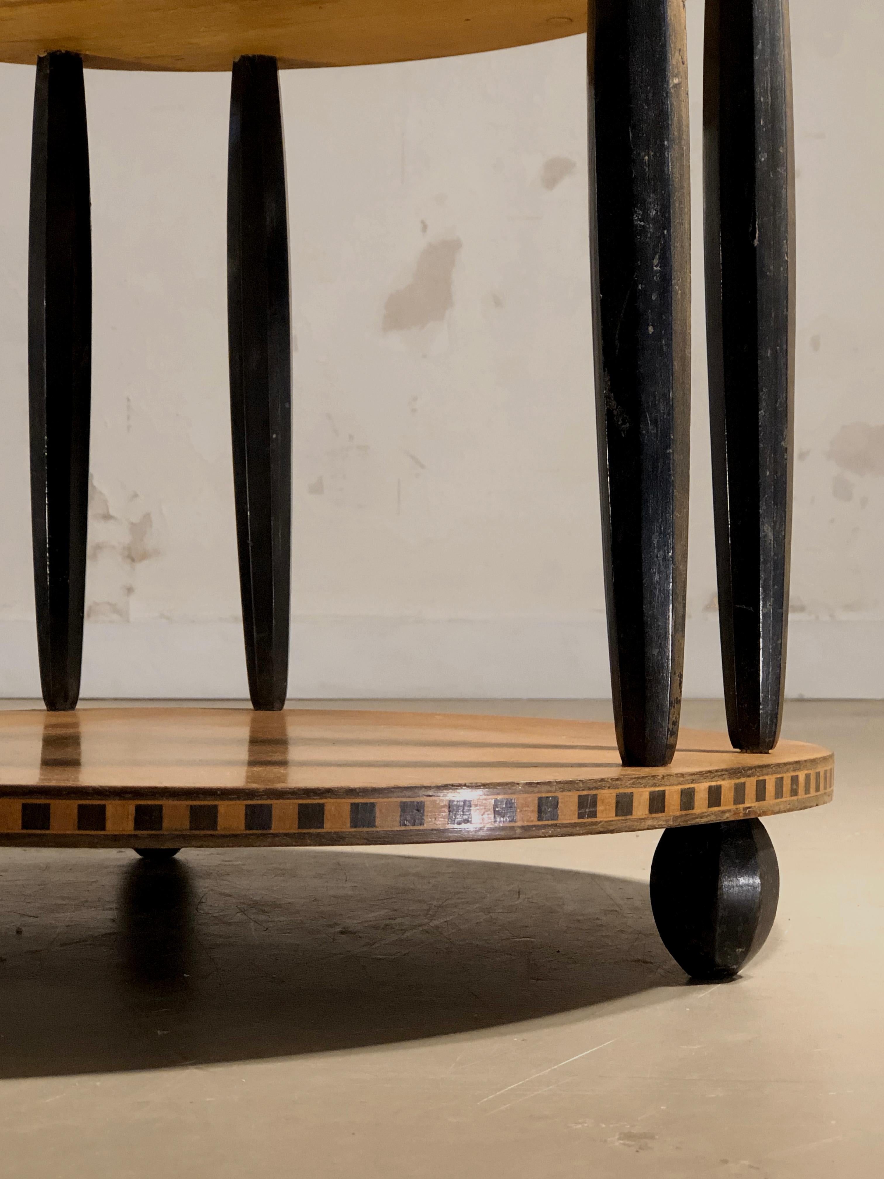 A NEOCLASSICAL ART-DECO GUERIDON in the spirit of E.J. RUHLMANN, France 1930 For Sale 2