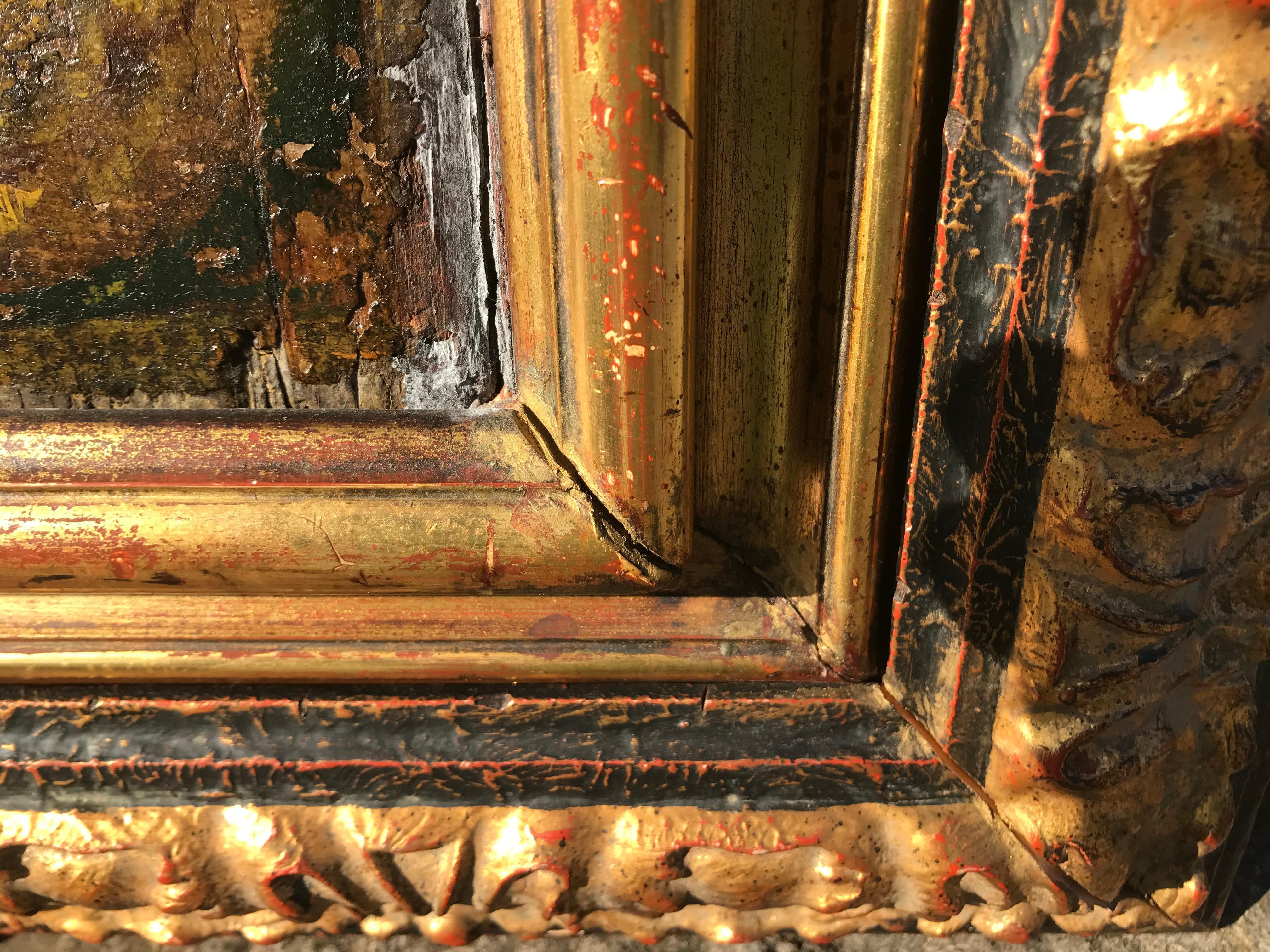 Neoclassical Boiserie Overdoor Painted Panel 9