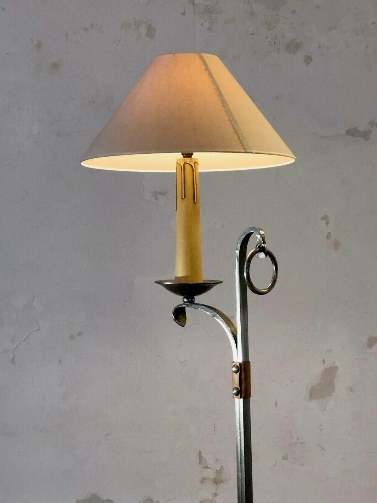 French A NEOCLASSICAL BRUTALIST FLOOR LAMP, by JEAN-PIERRE RYCKAERT, France 1960 For Sale