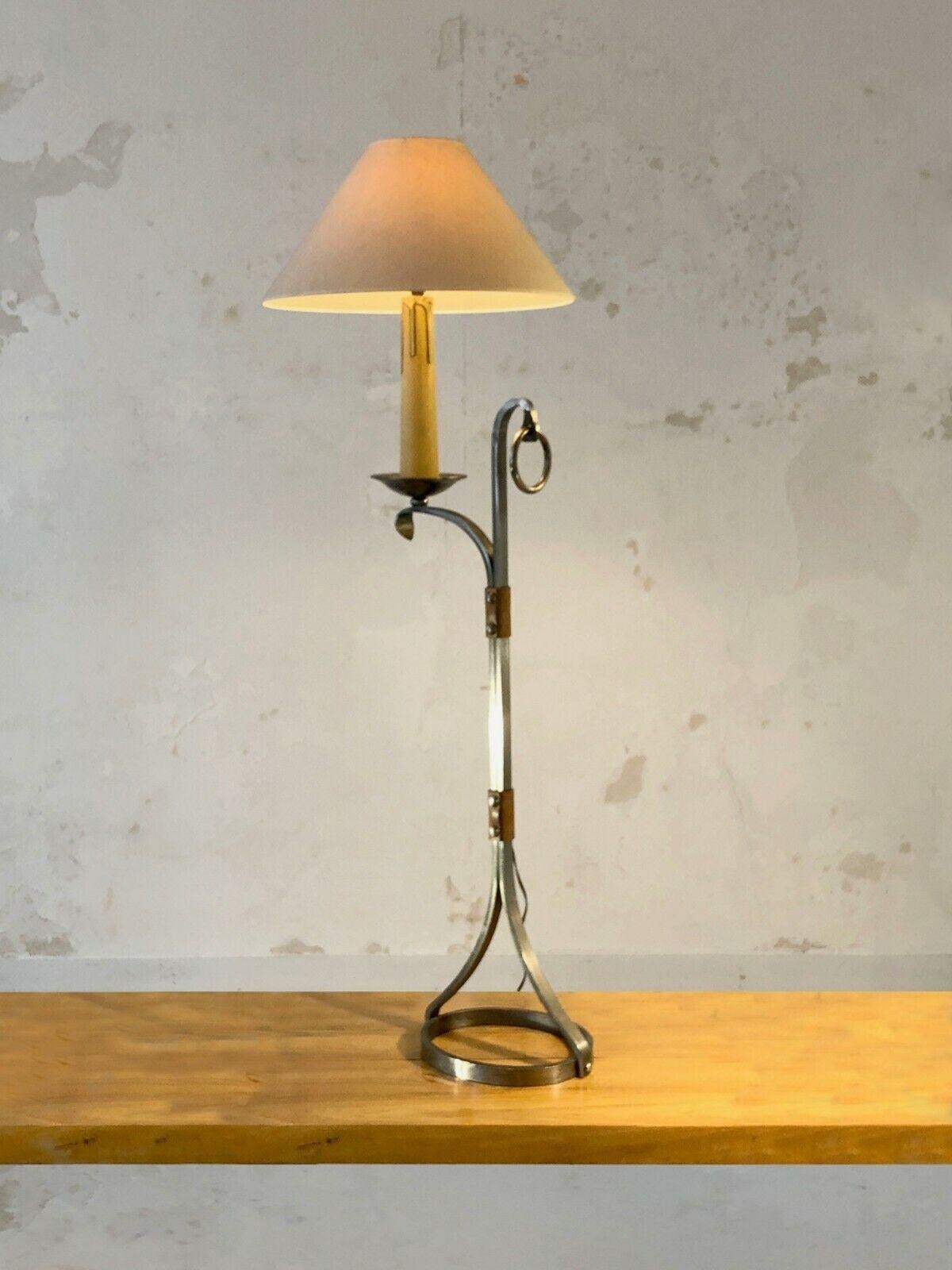 A NEOCLASSICAL BRUTALIST FLOOR LAMP, by JEAN-PIERRE RYCKAERT, France 1960 In Good Condition For Sale In PARIS, FR