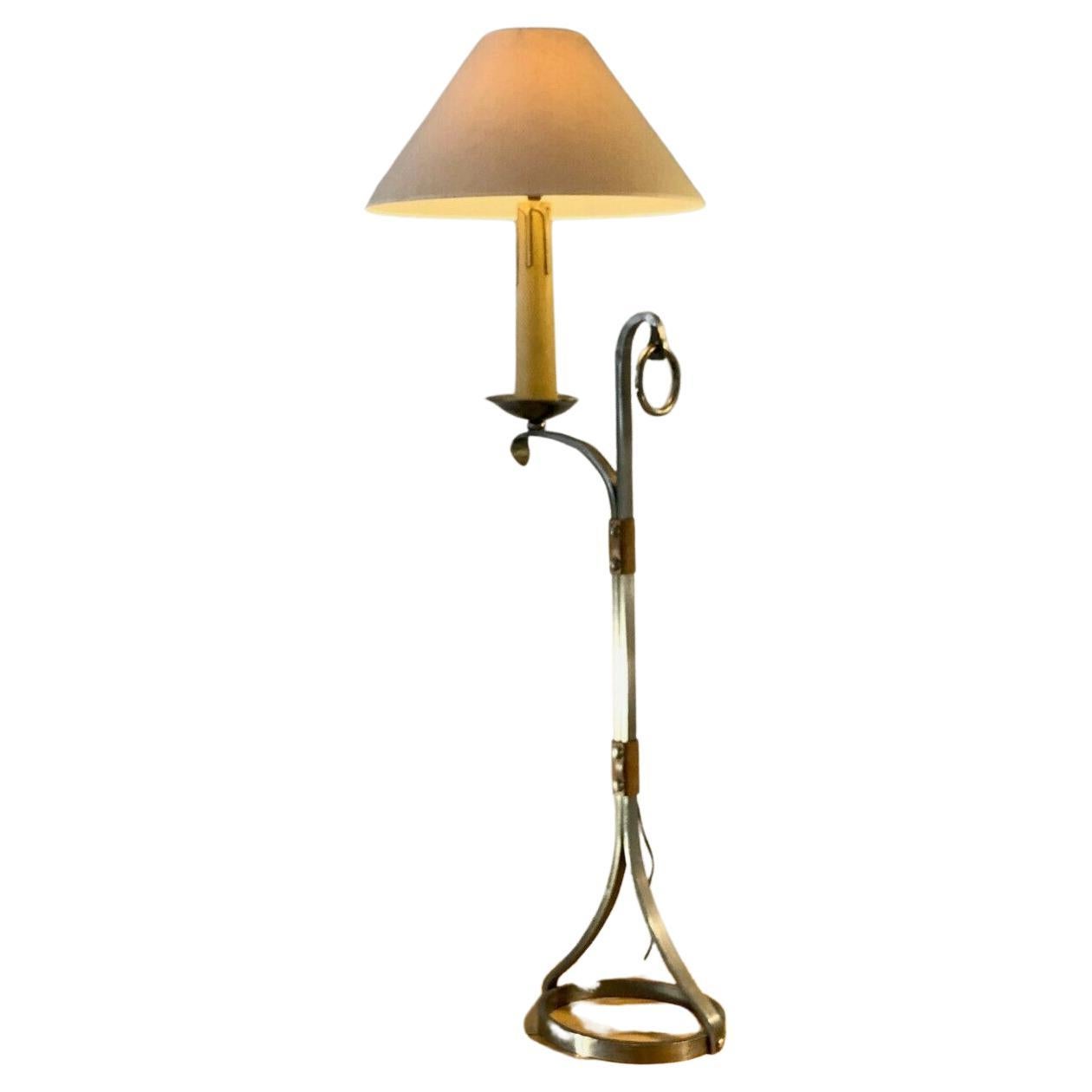 A NEOCLASSICAL BRUTALIST FLOOR LAMP, by JEAN-PIERRE RYCKAERT, France 1960 For Sale