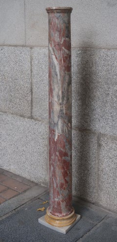 Neoclassical Italian Marble Column, Italy, 19th Century
