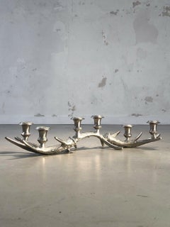 A NEOCLASSICAL SHABBY-CHIC CANDELABRA CANDLESTICK, France 1970