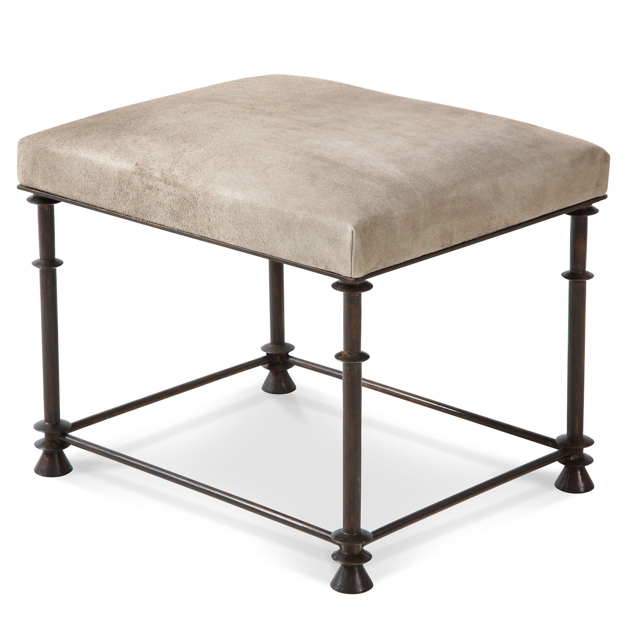 A Neoclassical style custom made bronze legged stool. Contemporary For Sale 2