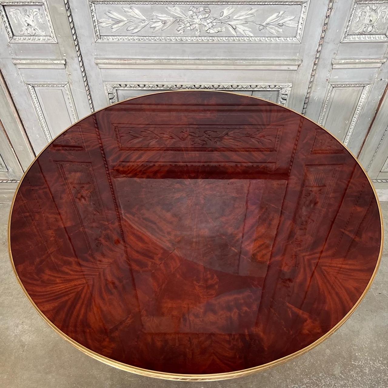 Neoclassical Style Mahogany and Broze Dore Center Table 5