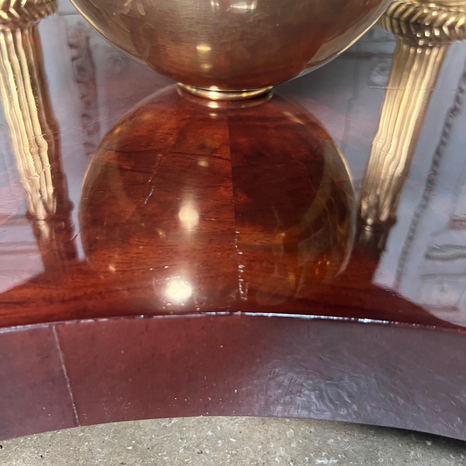 Neoclassical Style Mahogany and Broze Dore Center Table 12