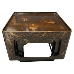 A Nest Of Seven Chinese Lacquer Stacking Tables