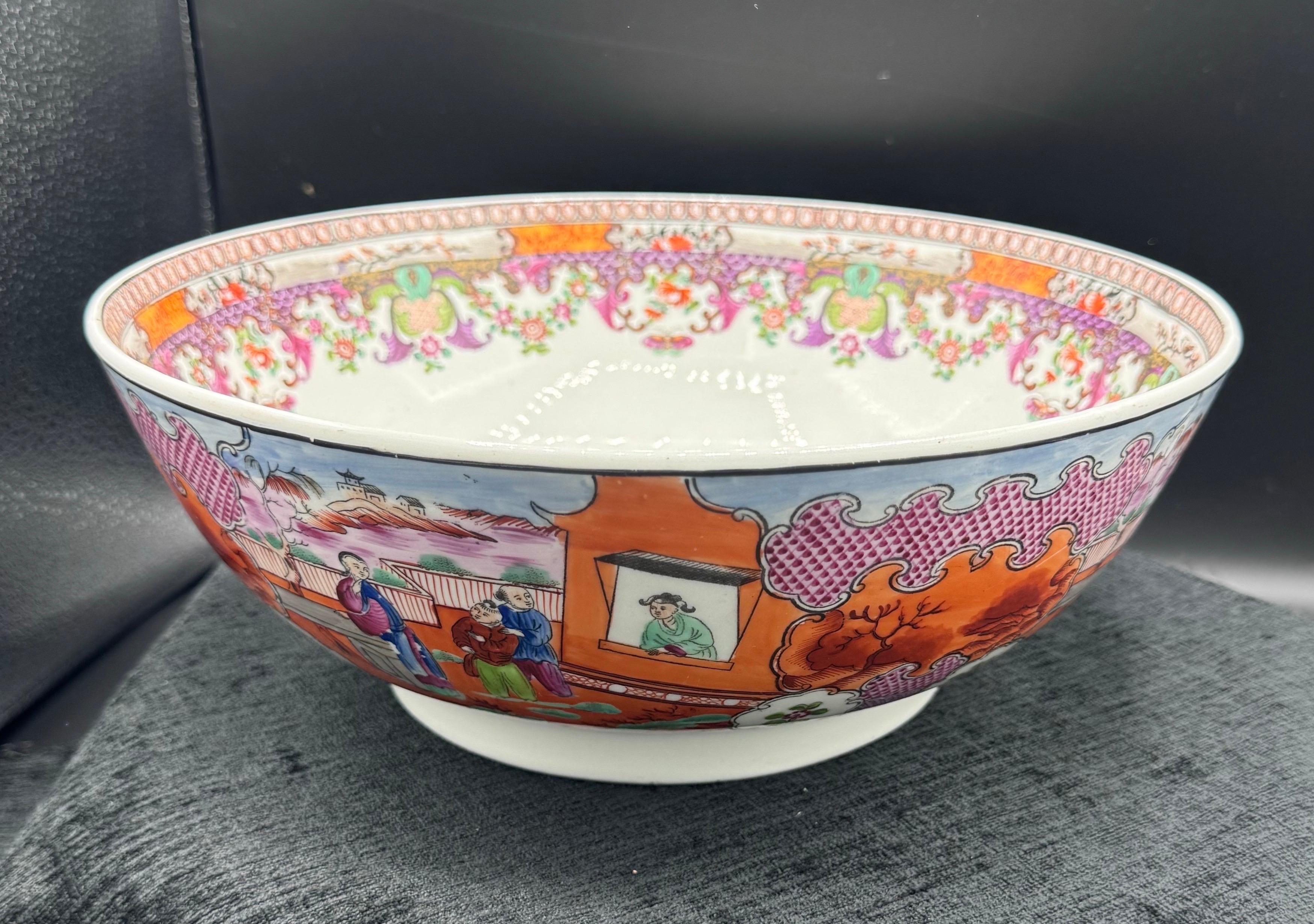 Motivo de niño en la ventana Ponchera Porcelana en venta