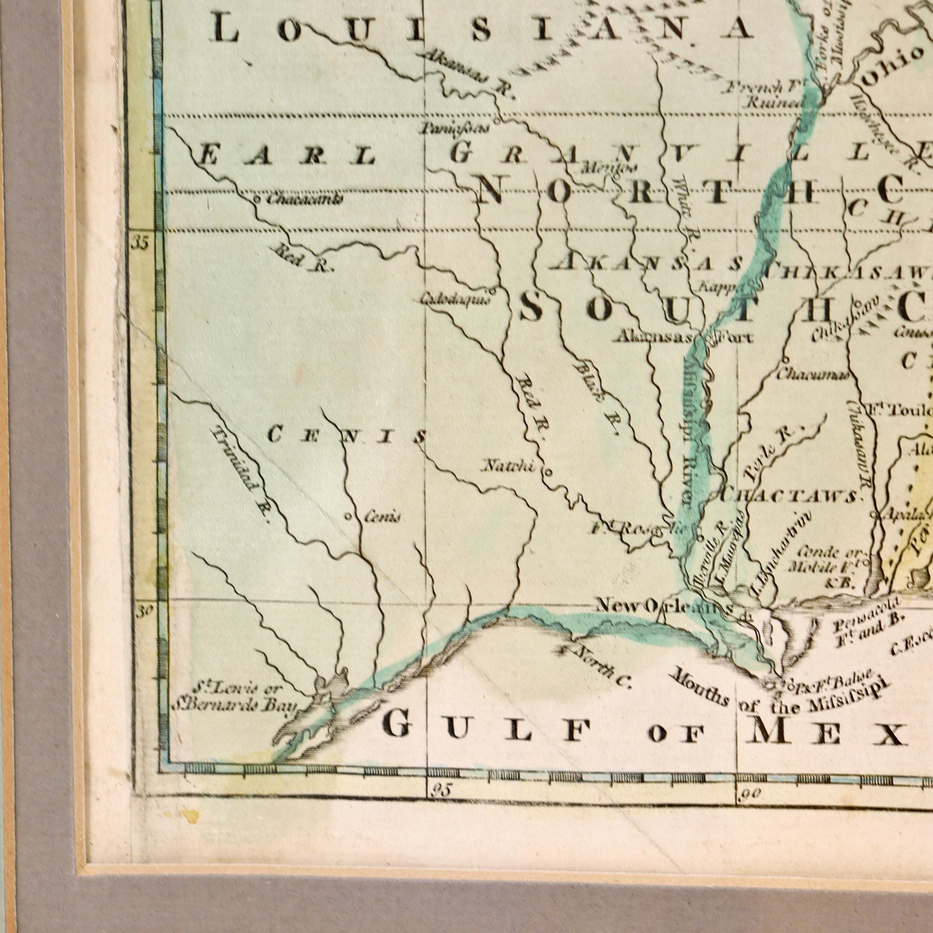 Anglais Nouvelle carte d'Amérique du Nord issue des dernières découvertes, 1763 en vente