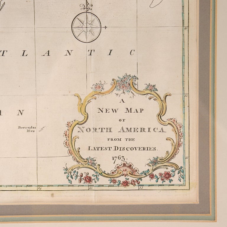 New Map of North America from the Latest Discoveries, 1763 For Sale at ...