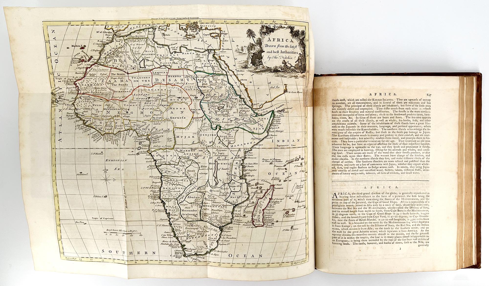 XVIIIe siècle Un nouveau système de géographie moderne de William Guthrie - 1782 en vente