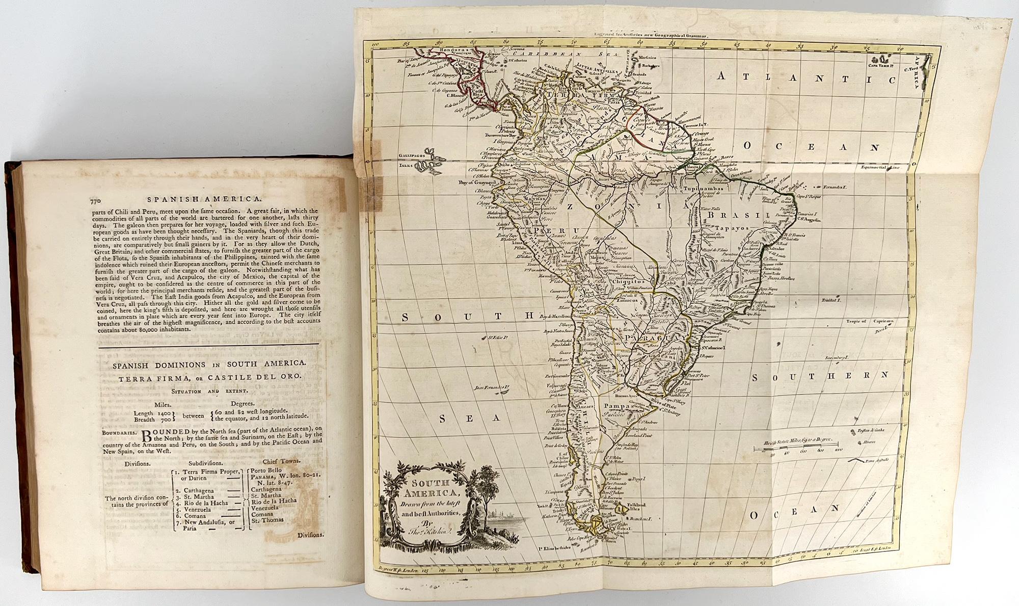 Cuir Un nouveau système de géographie moderne de William Guthrie - 1782 en vente