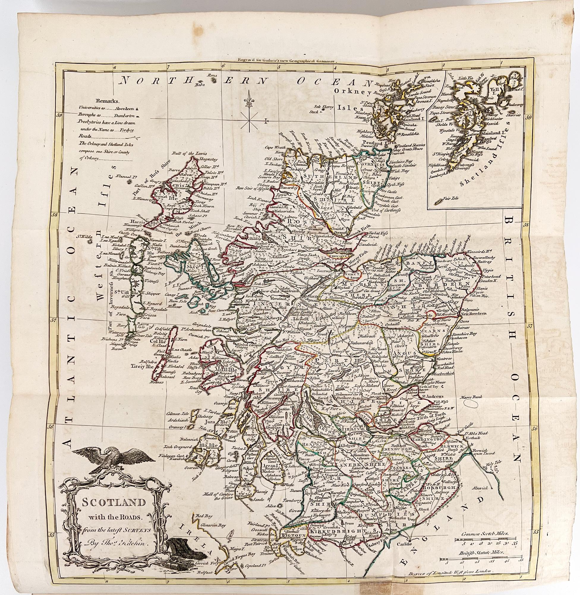Un nouveau système de géographie moderne de William Guthrie - 1782 en vente 2
