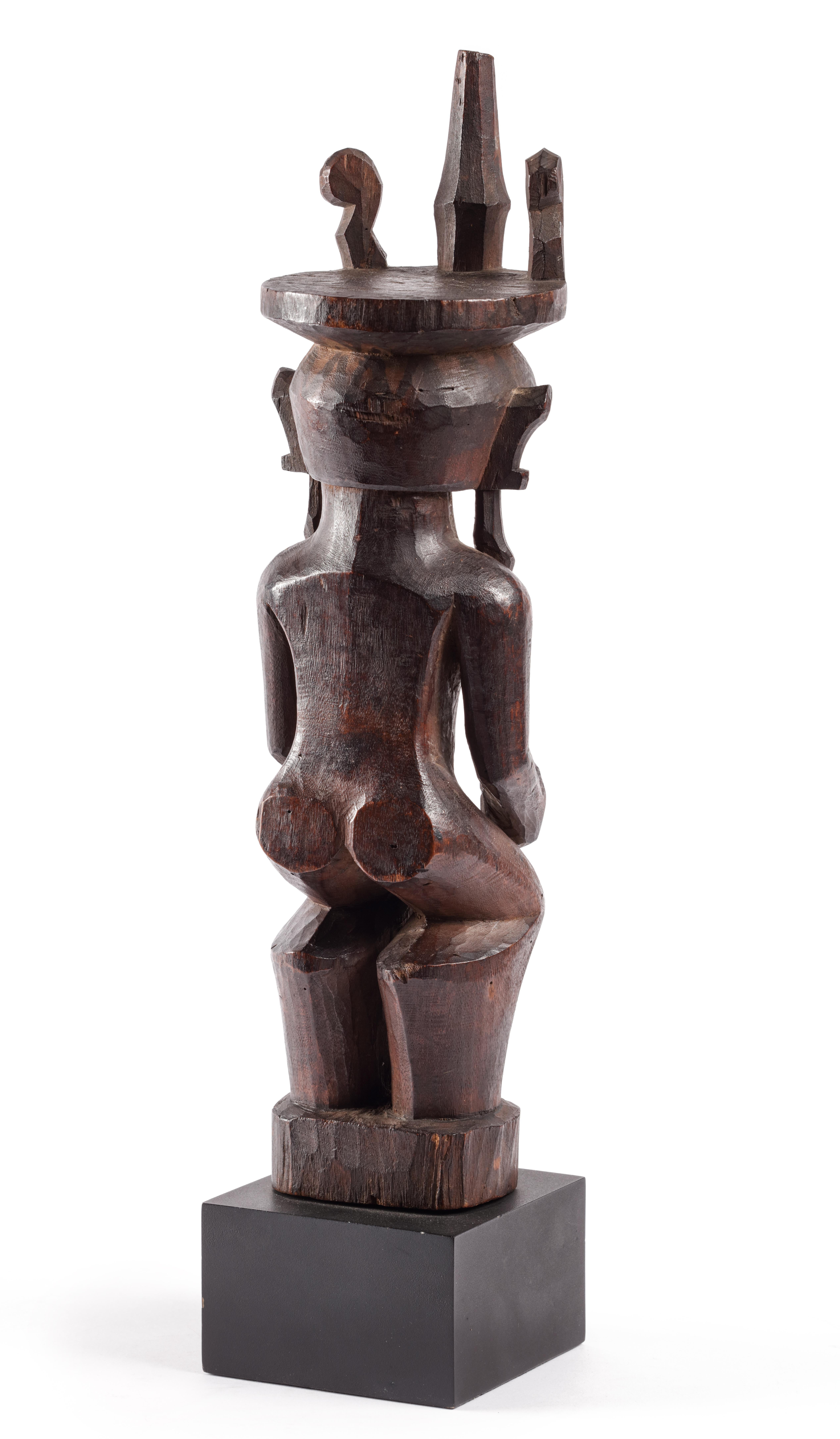 Indonesian A Nias 'Adu Zatua' wooden ancestor sculpture For Sale