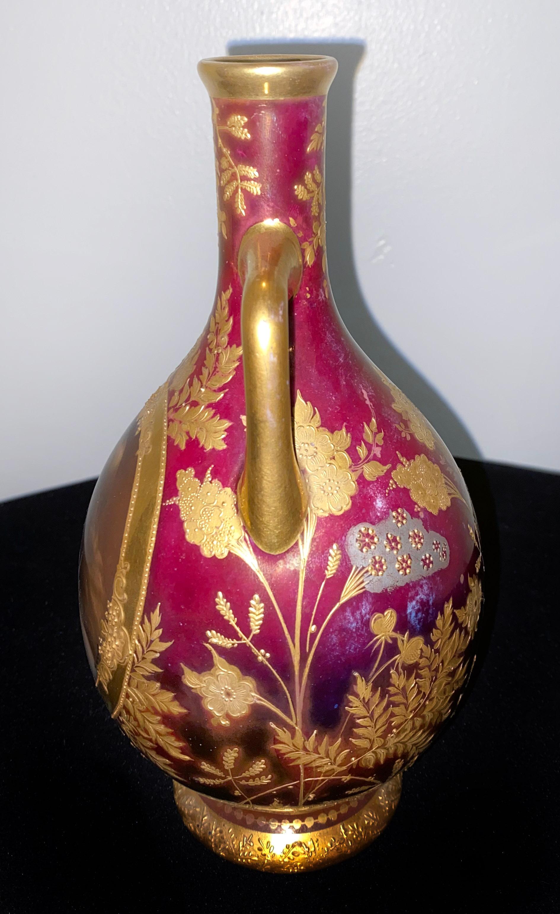 Schöne Porzellanvase der Venus im Wiener Stil des späten 19. Jahrhunderts (Belle Époque) im Angebot