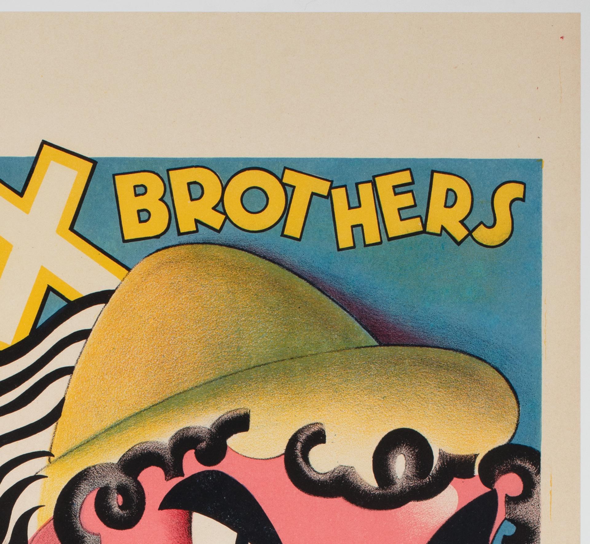 UNA NOCHE EN LA ÓPERA  1936 Película belga Cartel de cine Hermanos Marx en Excelente estado para la venta en Bath, Somerset