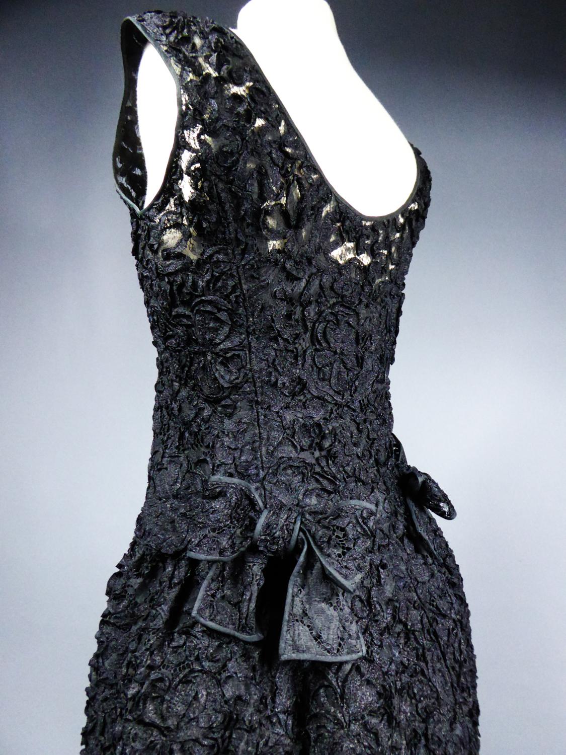 A Nina Ricci Haute Couture Little Black Dress Circa 1960 8