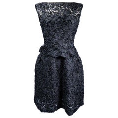 A Nina Ricci Haute Couture Little Black Dress Circa 1960