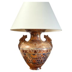 Hispano Moresque Kupfer-Lüsterlampe aus dem neunzehnten Jahrhundert