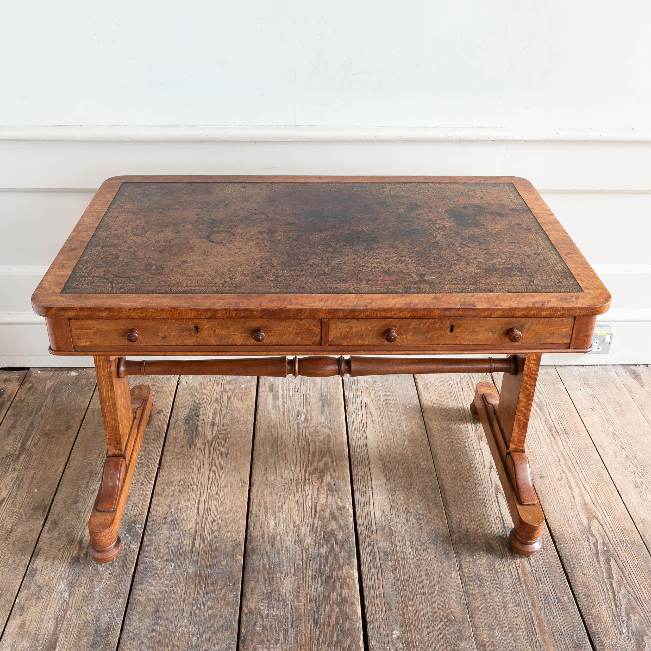 Early 19th Century A Nineteenth Century Satinwood Writing Table