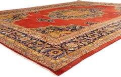A Noble Reverie: Late 19th Century Persian Sultanabad Masterpiece of Distinction