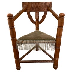 Antique Norse Revival Armchair