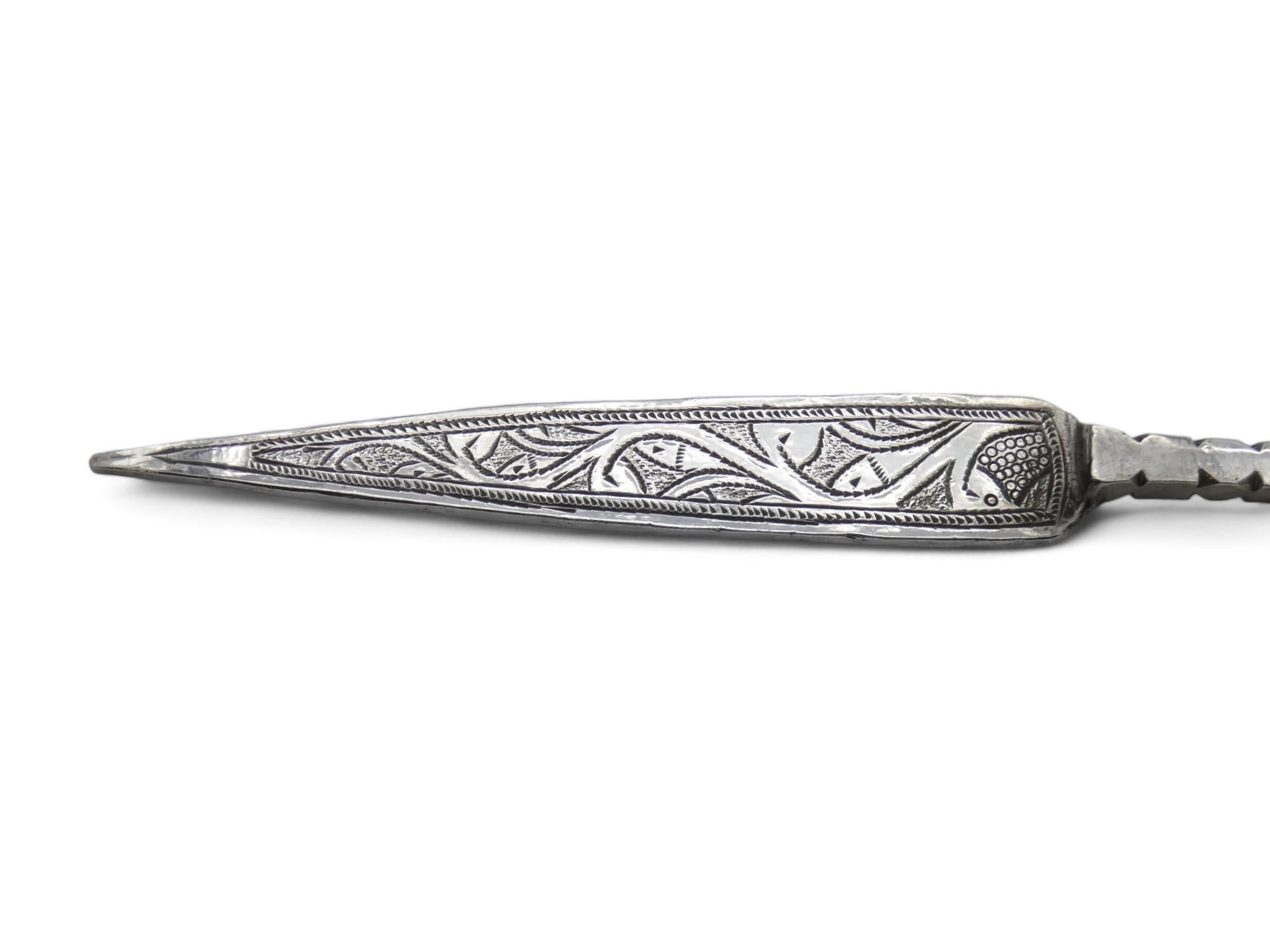Argent Pointeur de Torah en argent d'Afrique du Nord, Maroc Circa 1920 en vente