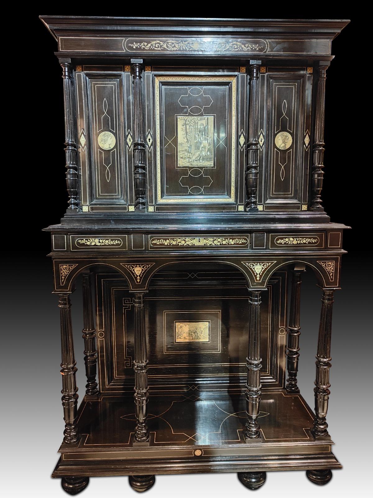 North Italian Renaissance Cabinet 19th Century For Sale 7
