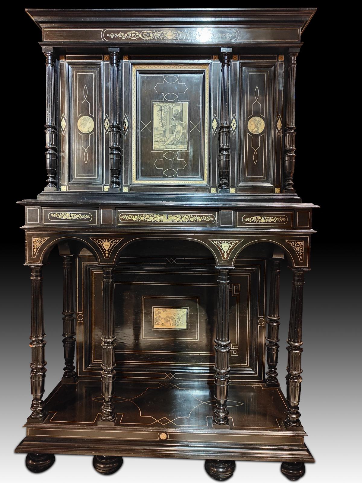 North Italian Renaissance Cabinet 19th Century For Sale 8