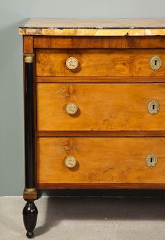 Northern Italian Neoclassic Sienna Marble-Topped Commode