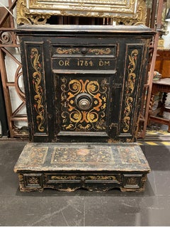 A Northern Italian Polychrome Pine Prie-Dieu Circa 1784