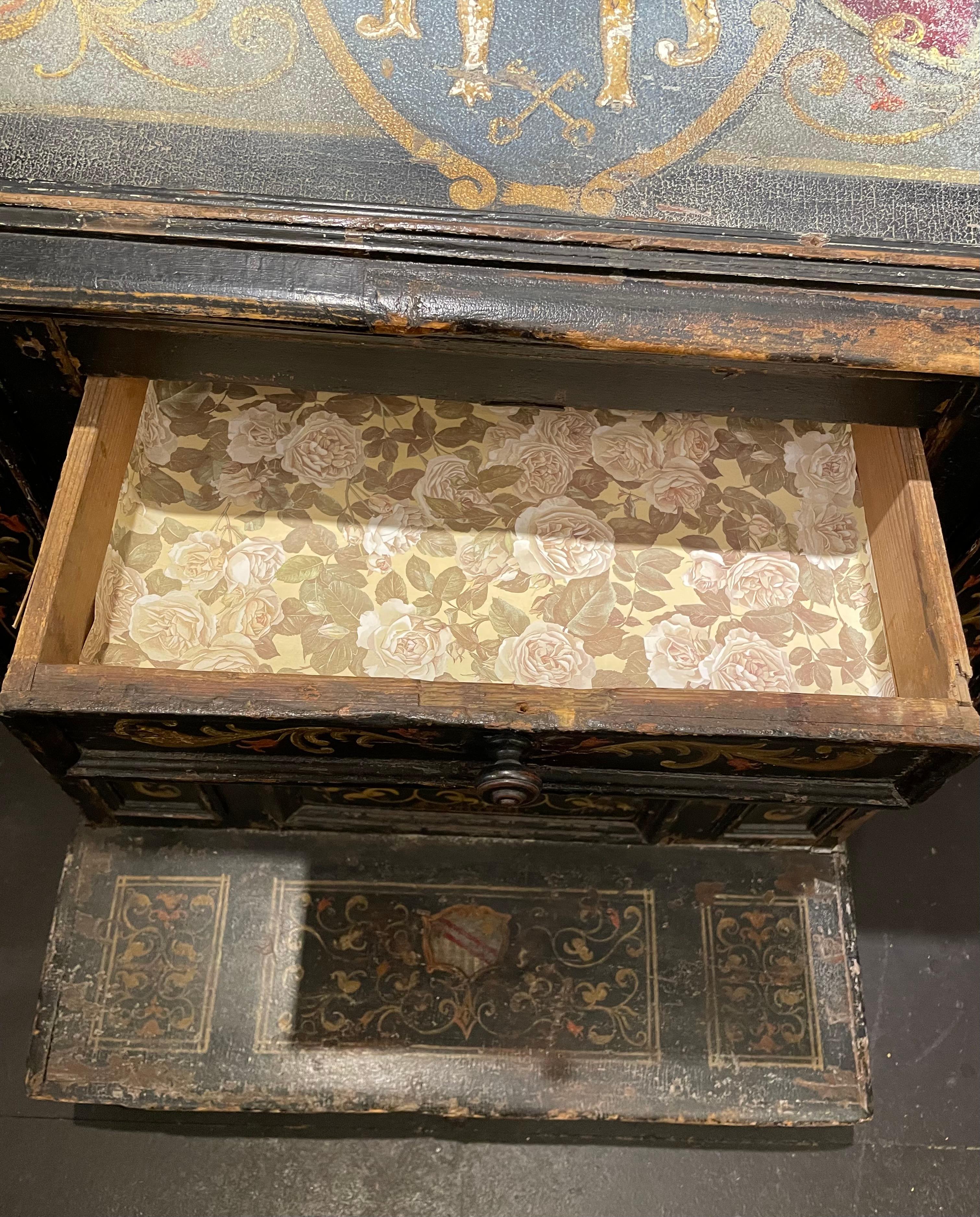 A Northern Italian Polychrome Pine Prie-Dieu Circa 1784 In Good Condition For Sale In ARMADALE, VIC