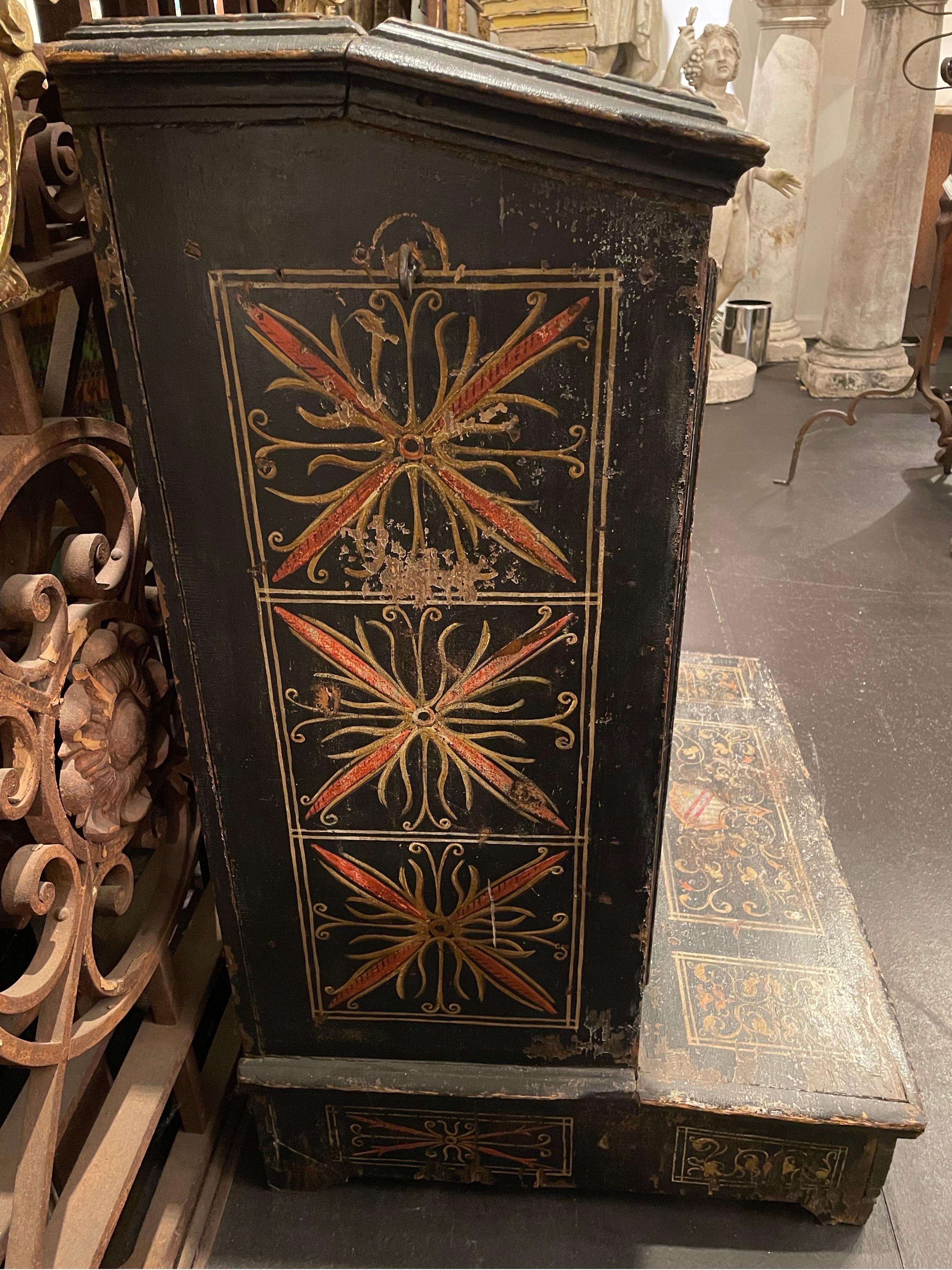 A Northern Italian Polychrome Pine Prie-Dieu Circa 1784 For Sale 1