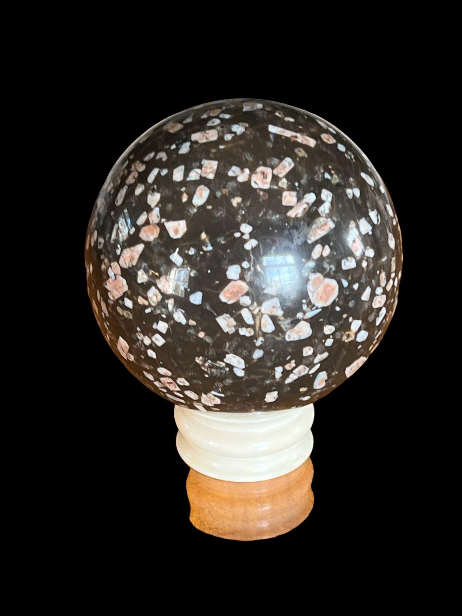 Neoclassical A Norwegian Porphyry Sphere For Sale