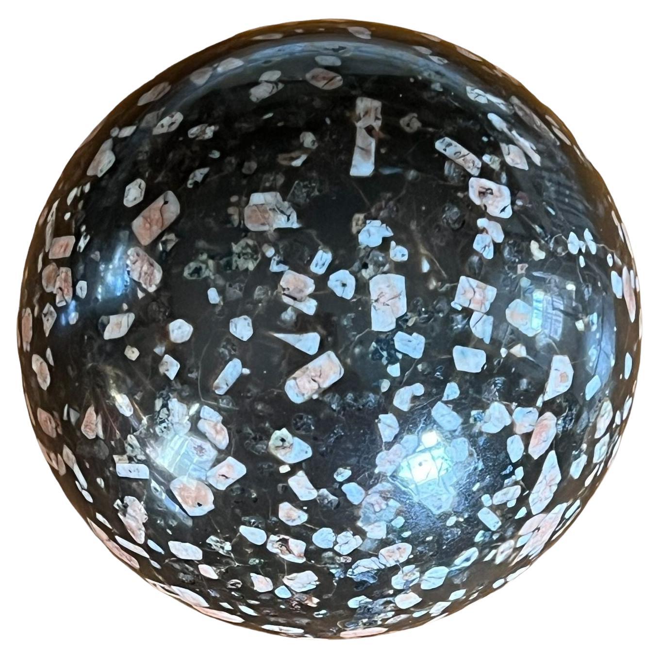 A Norwegian Porphyry Sphere For Sale