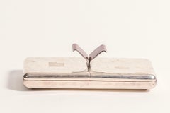 Scatola per tabacco norvegese in argento e smalto di J Tostrup, CIRCA 1970