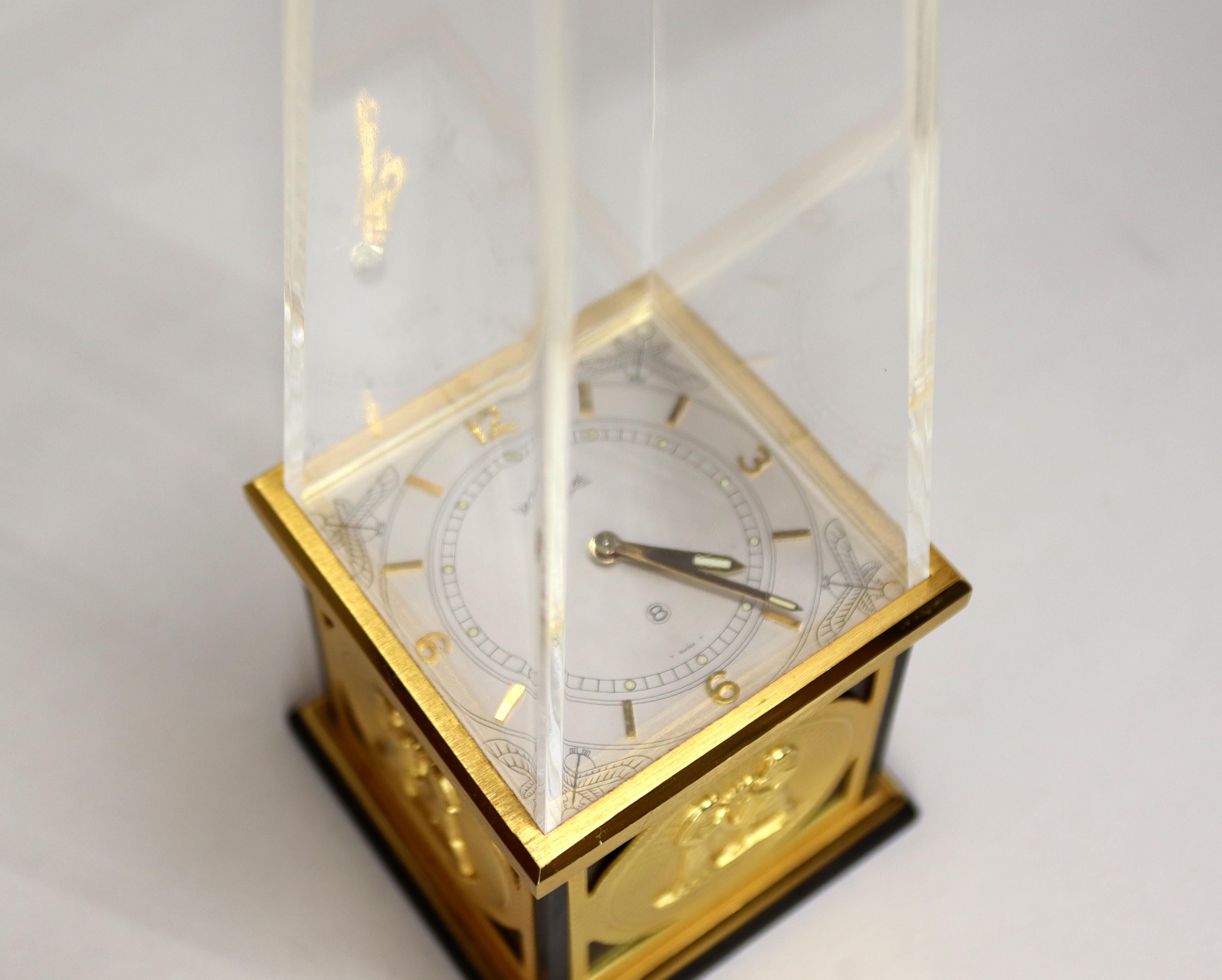 Swiss A Novelty Desk Clock By Jaeger LeCoultre For Sale