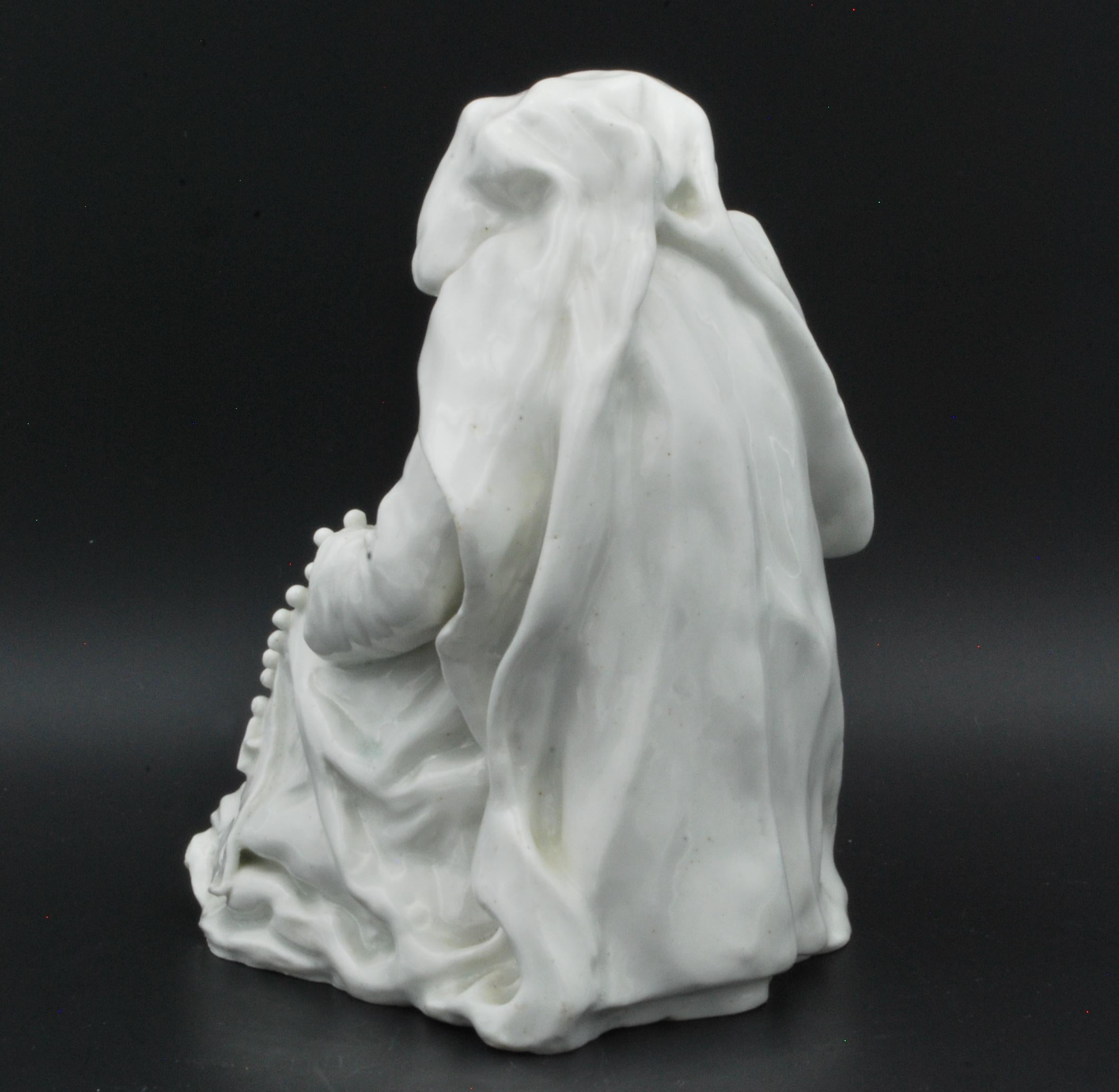 Porcelain A Nun, perhaps a theatrical figure. England, probably Plymouth, circa 1750 For Sale