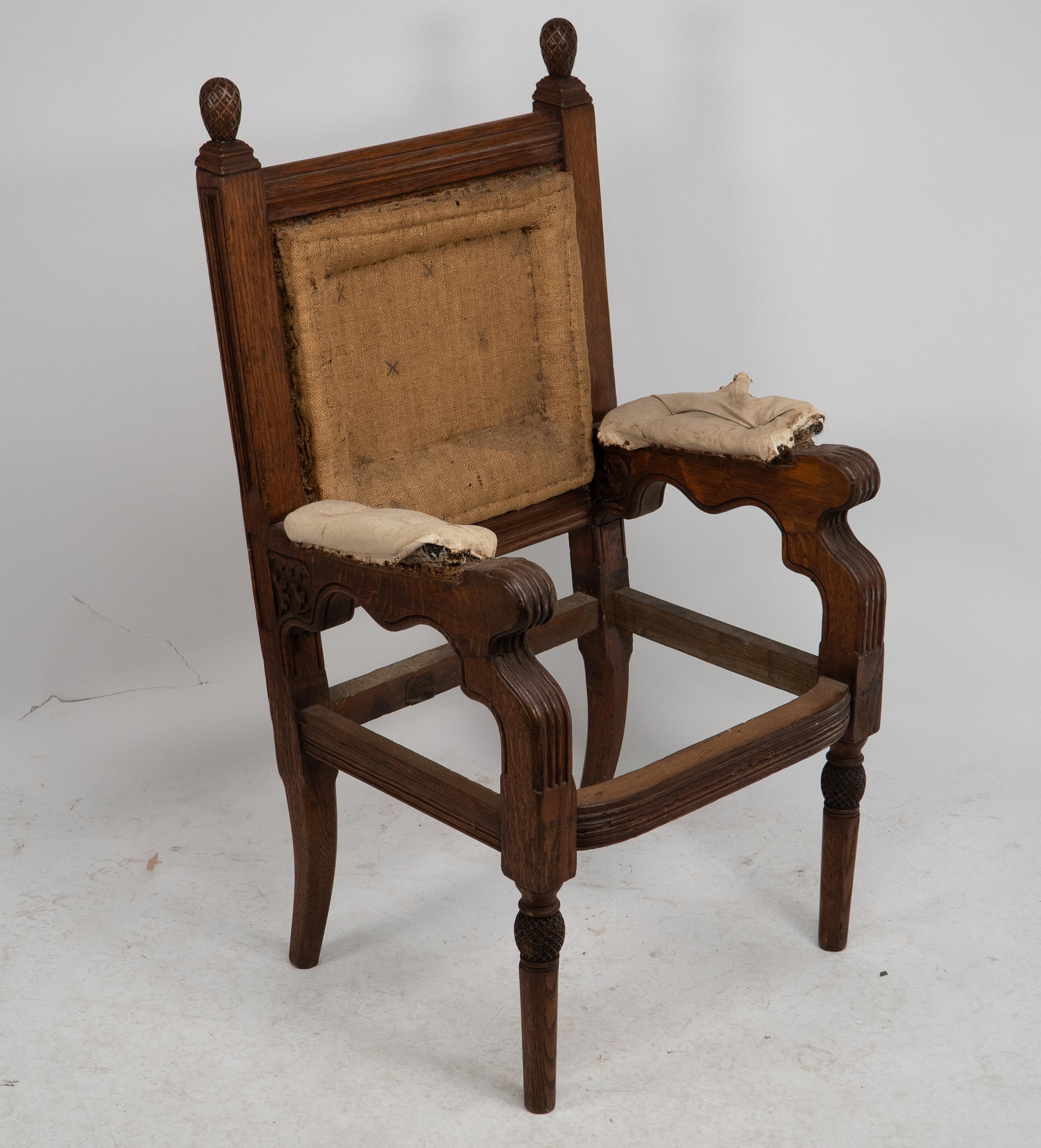 George Edmund Street. Judges armchair designed for The Royal Courts of Justice. For Sale