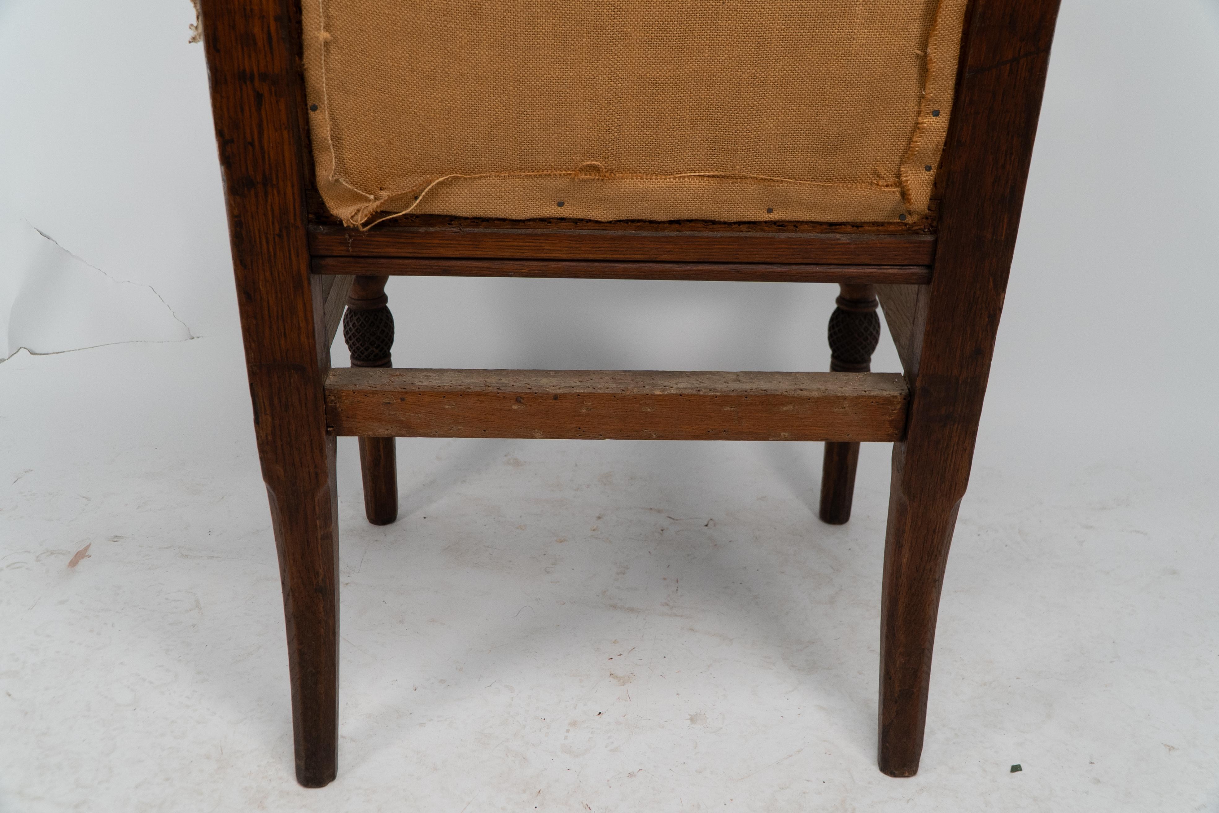 George Edmund Street. Judges armchair designed for The Royal Courts of Justice. For Sale 4