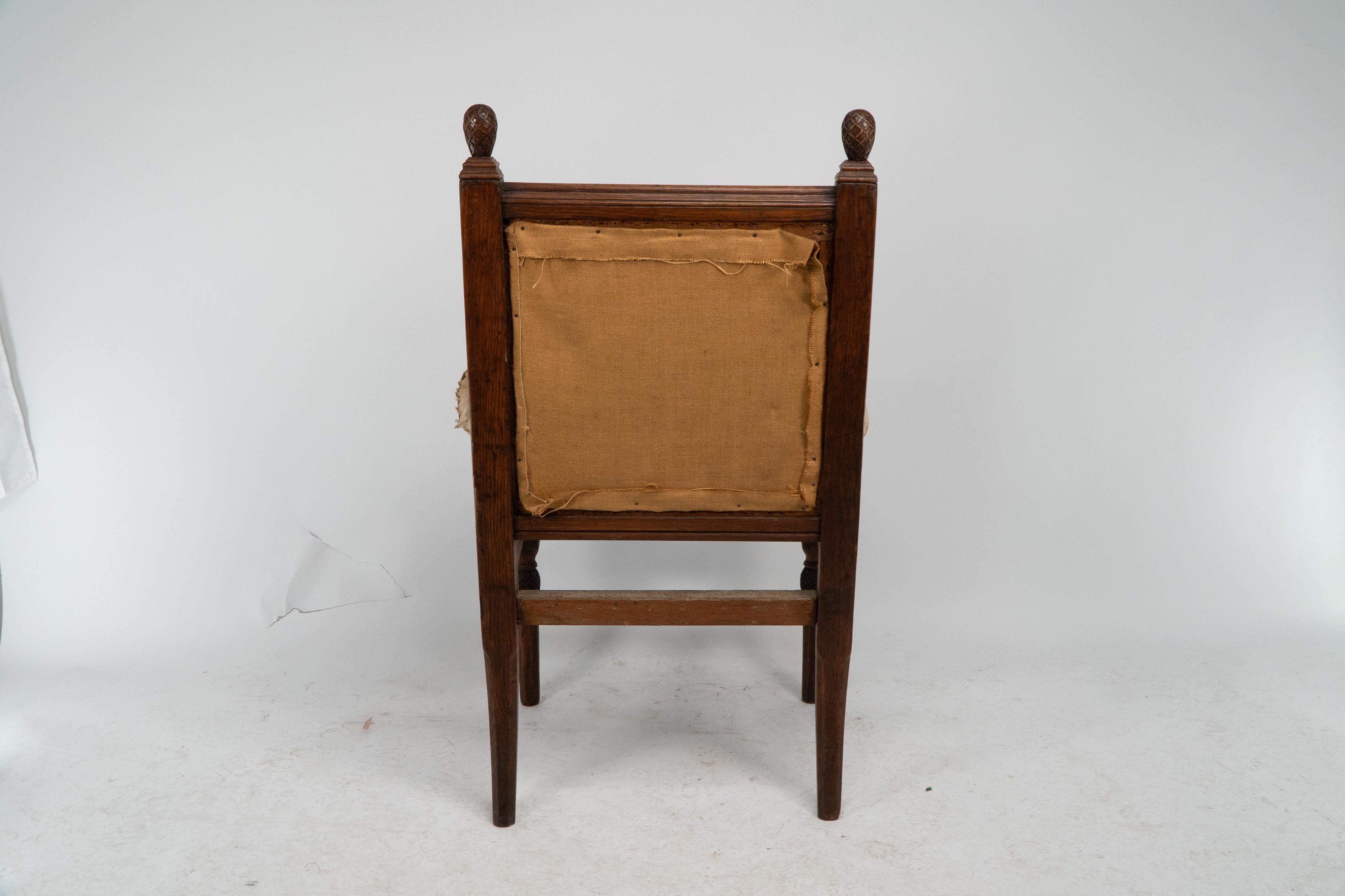 George Edmund Street. Judges armchair designed for The Royal Courts of Justice. For Sale 6