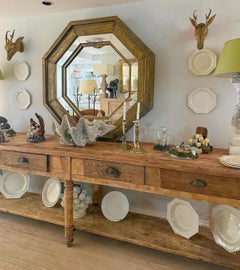 A Oak Sideboard/Console with four drawers and a bottom shelf