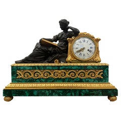 Antique A of mantel clock in the style of Napoleon III, the 19th century.