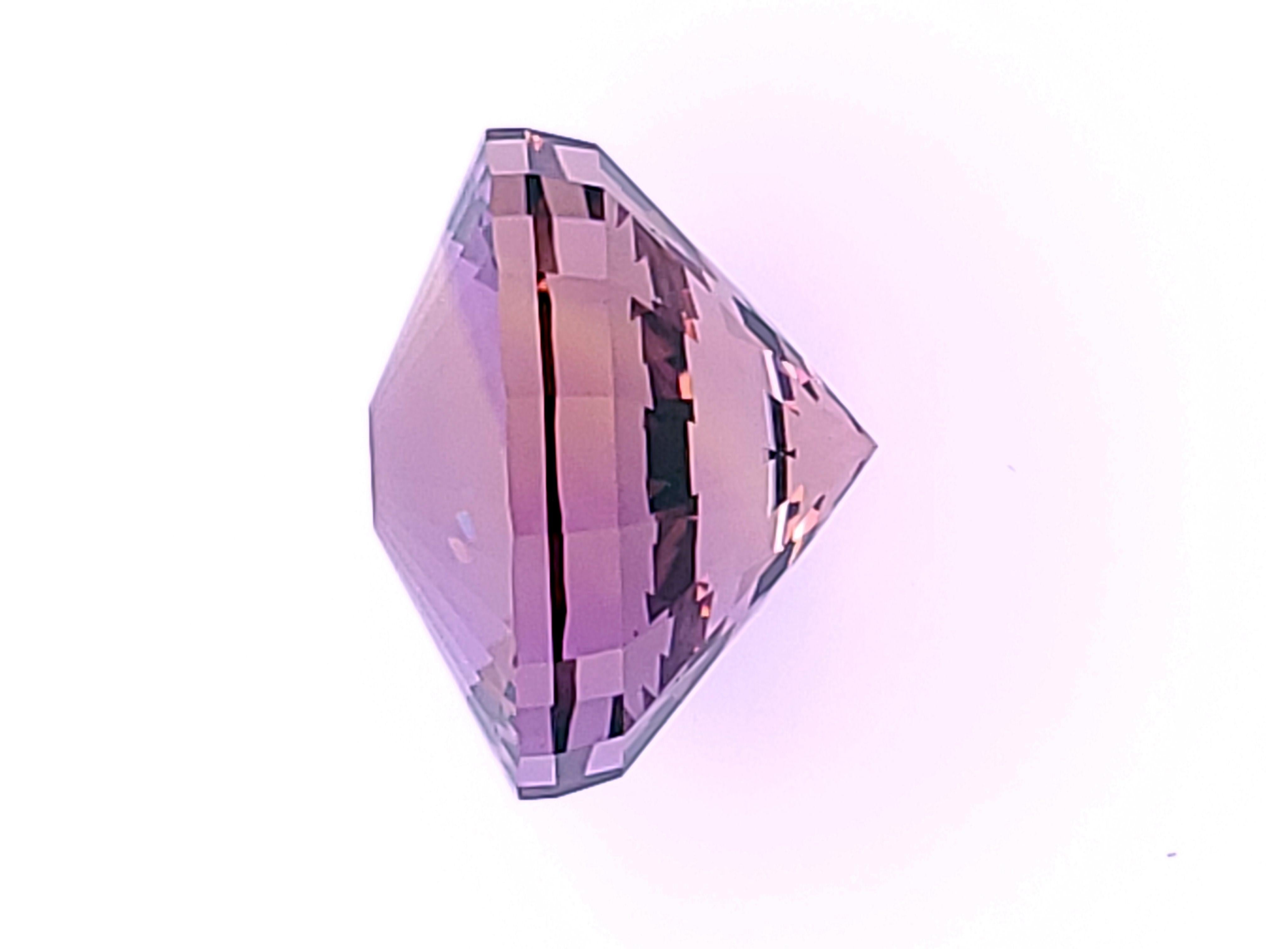 Round Cut A One-of-a-Kind Ametrine in a Fancy Round Design from Our Rough/Cutter! For Sale