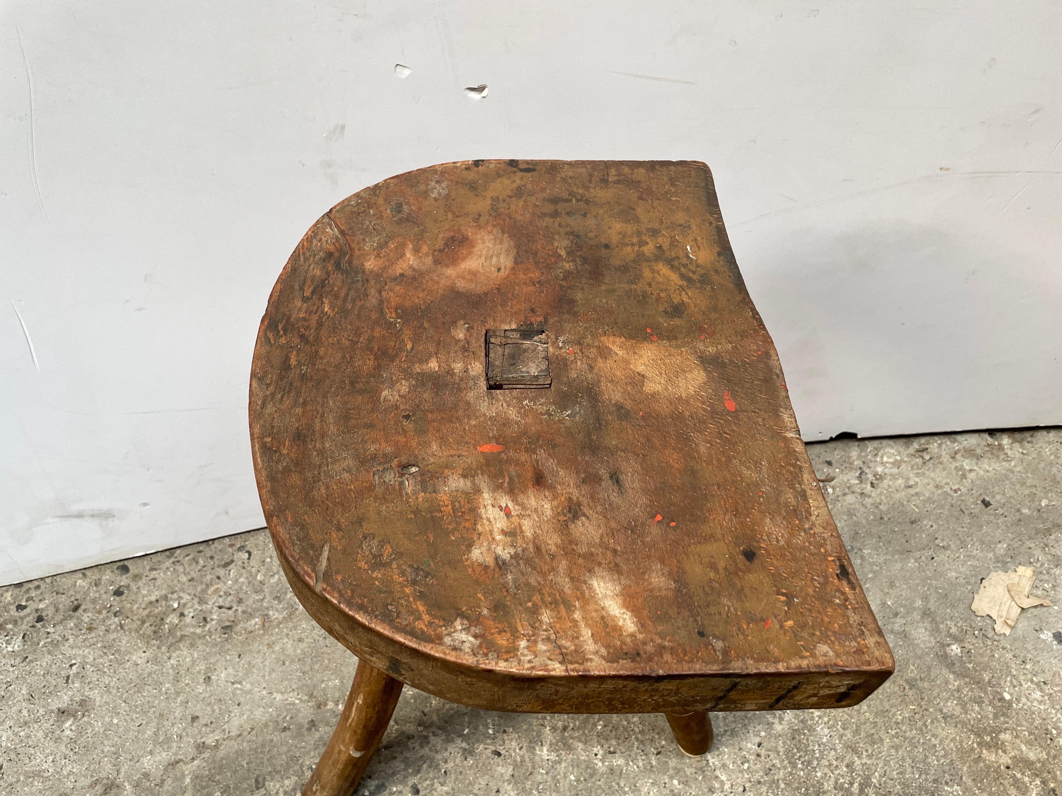 One of a Kind Antique Danish Stool For Sale 1