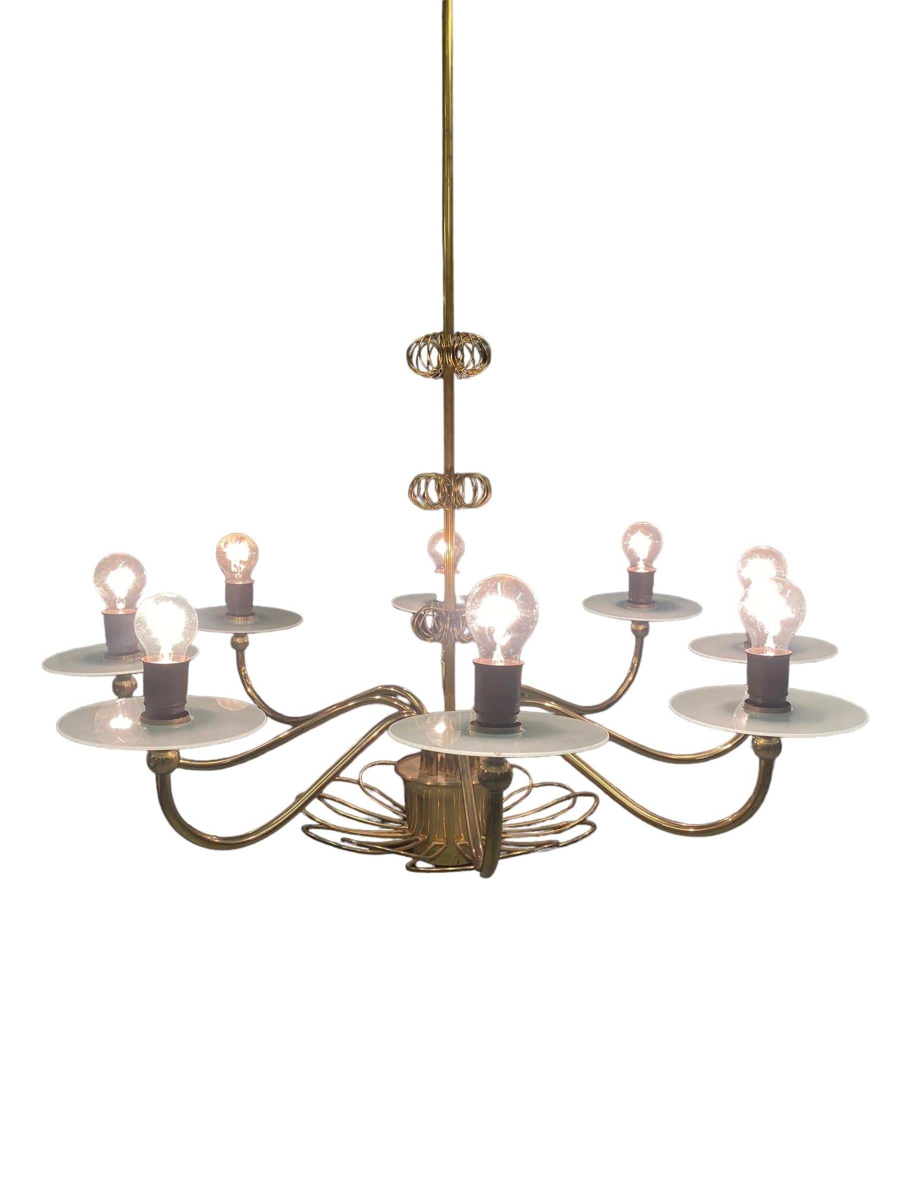 A Paavo Tynell Commissioned Chandelier, 1950s For Sale 3