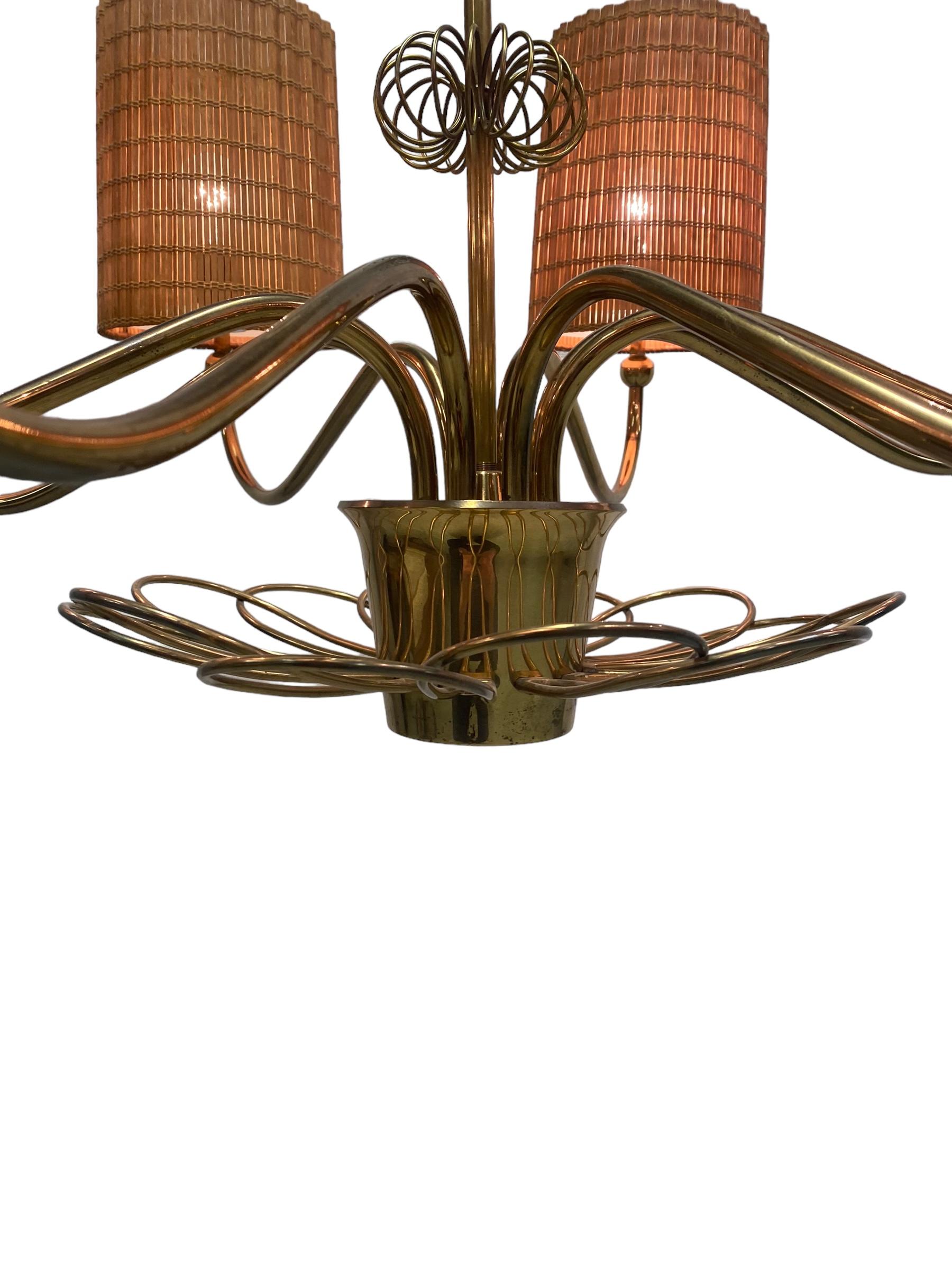 Mid-20th Century A Paavo Tynell Commissioned Chandelier, 1950s For Sale