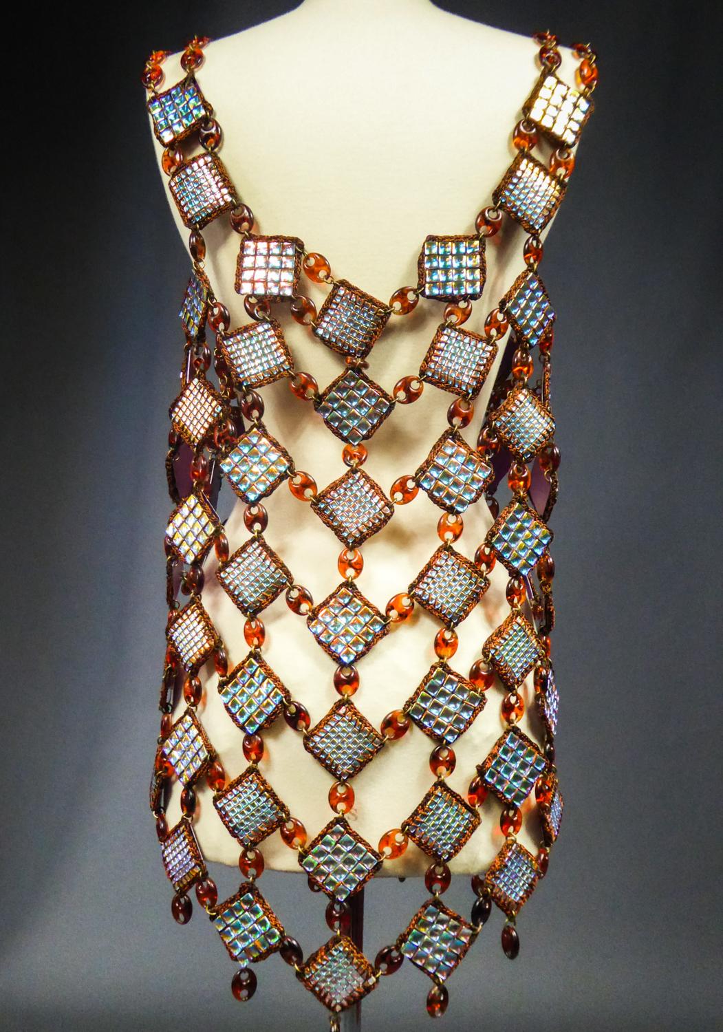 A Paco Rabanne (attributed to) Jewel Dress Tunic Circa 1980 5