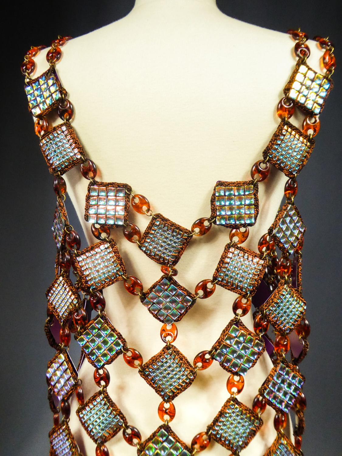 A Paco Rabanne (attributed to) Jewel Dress Tunic Circa 1980 6