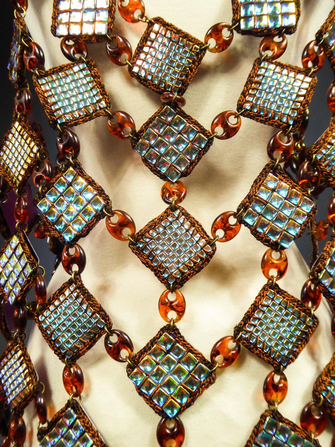 A Paco Rabanne (attributed to) Jewel Dress Tunic Circa 1980 7